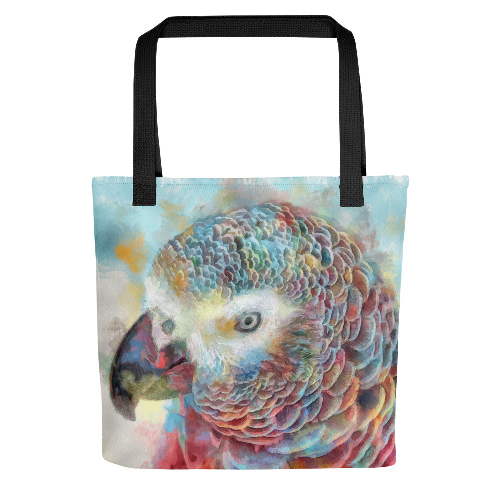 Tote bag - african grey parrot