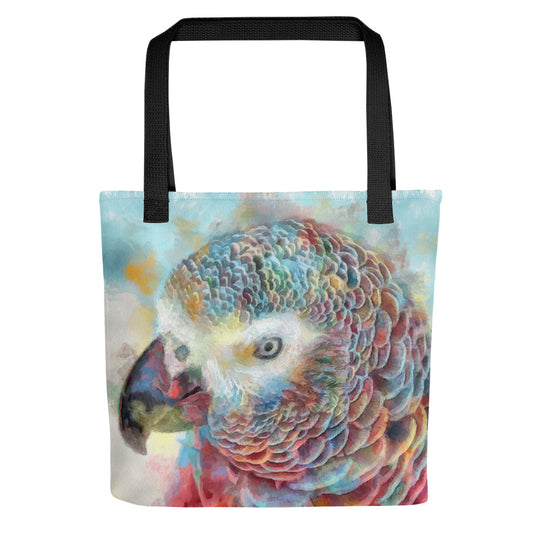 Tote bag - african grey parrot