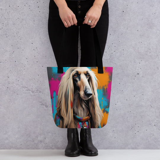 Tote bag-Afghan Hound