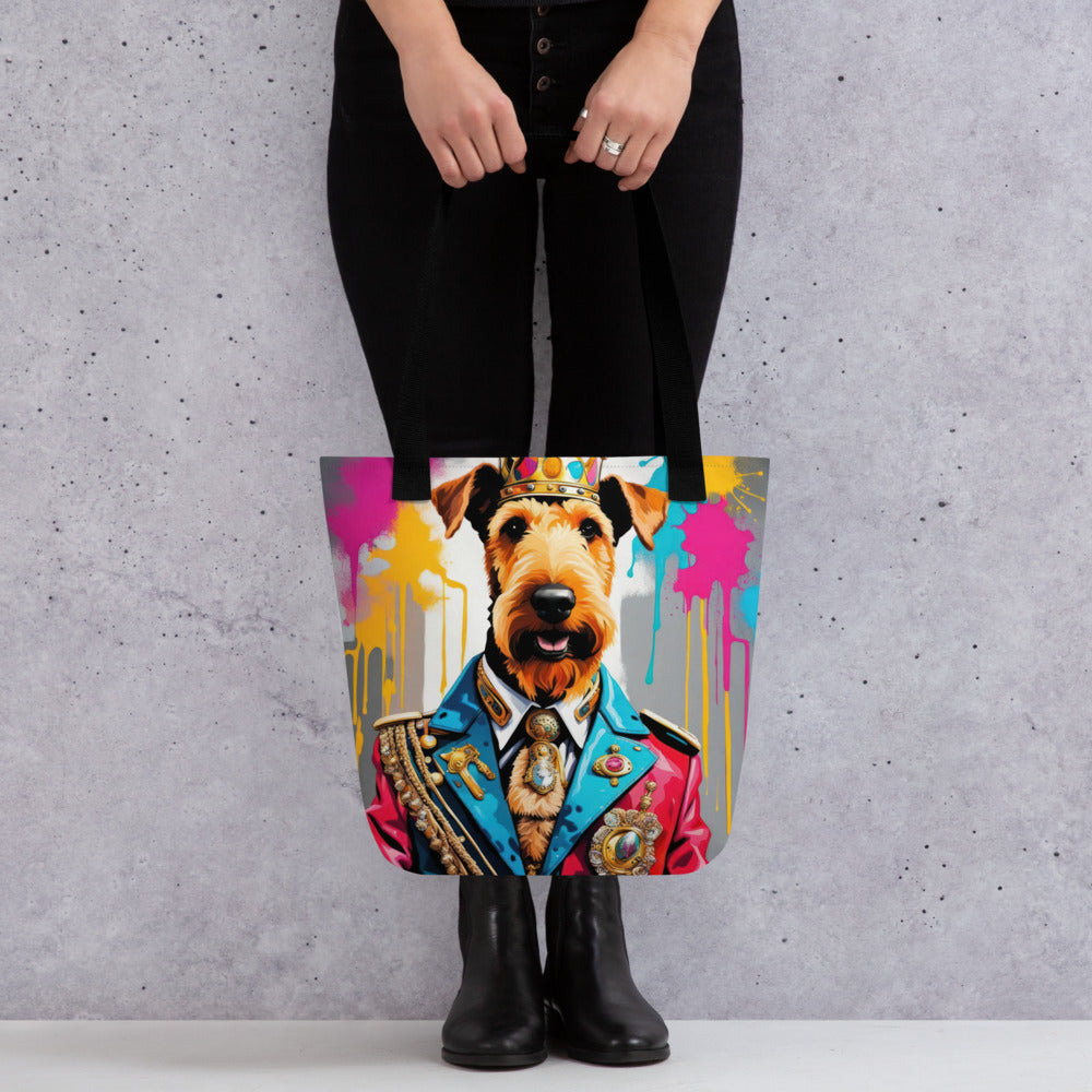 Tote bag-Airedale Terrier