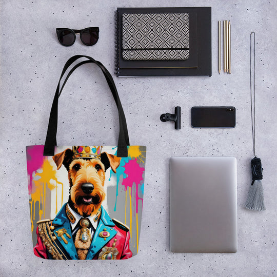 Tote bag-Airedale Terrier