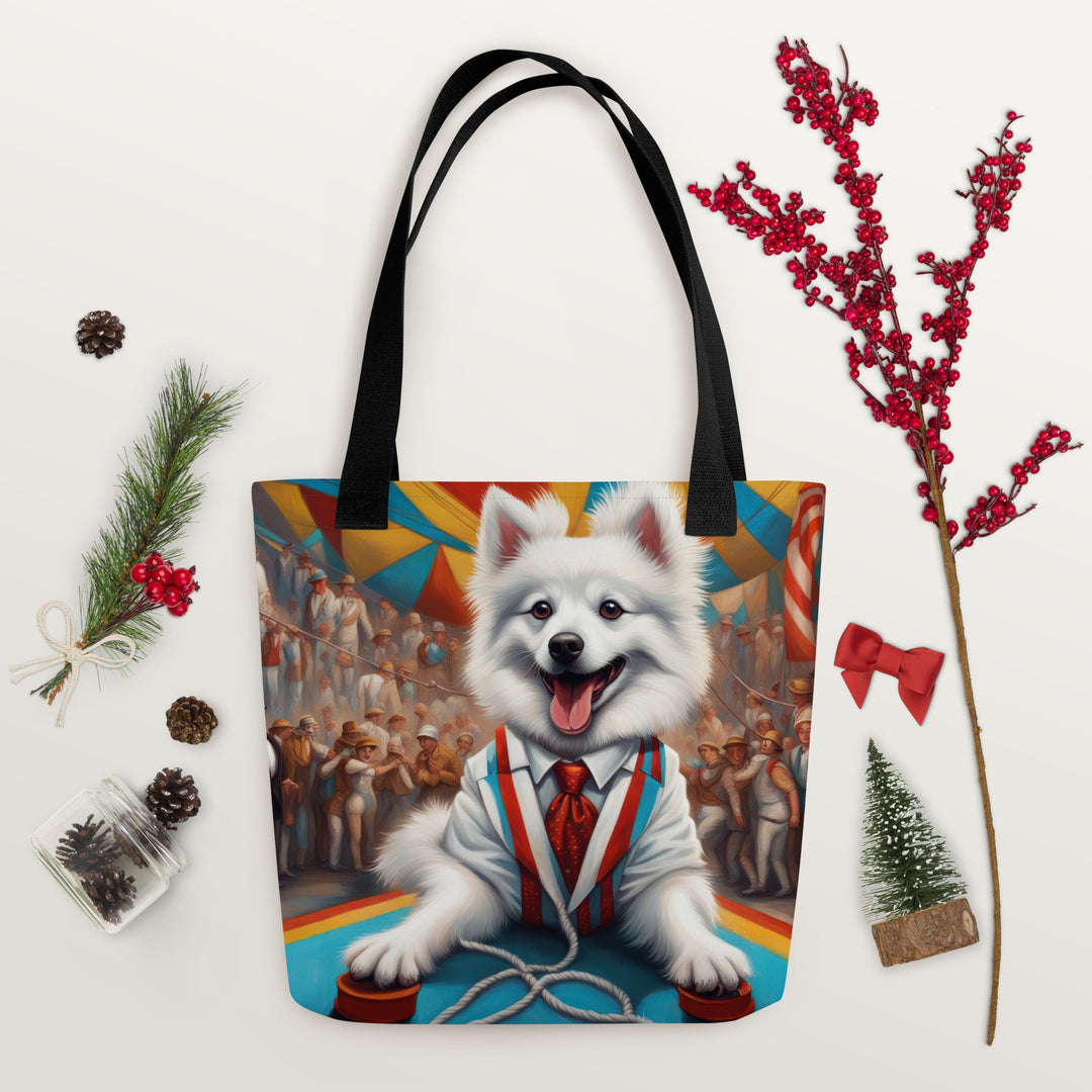 Tote bag-American Eskimo Dog V2