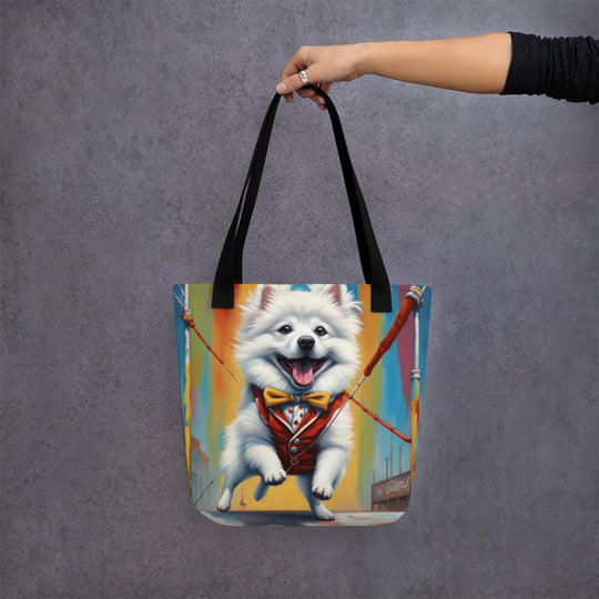 Tote bag-American Eskimo Dog