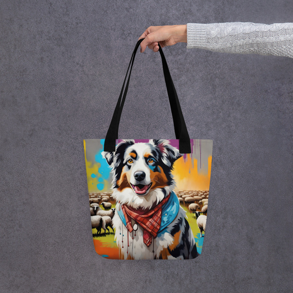 Tote bag-Australian Shepherd