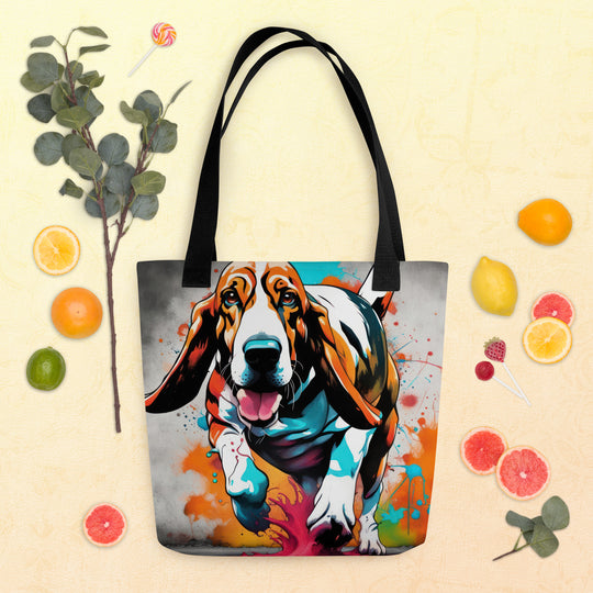 Tote bag-Basset Hound