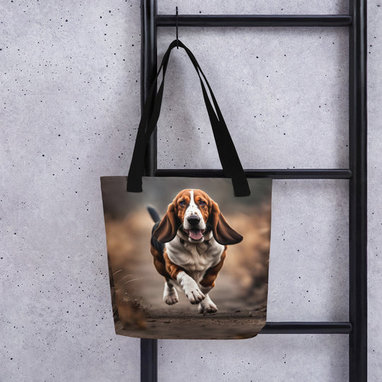 Tote bag-Basset Hound