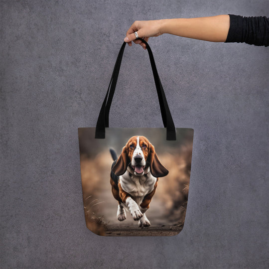 Tote bag-Basset Hound