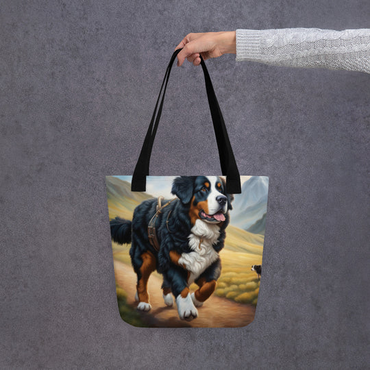 Tote bag-Bernese Mountain Dog