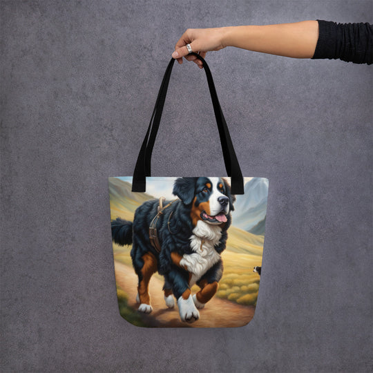 Tote bag-Bernese Mountain Dog