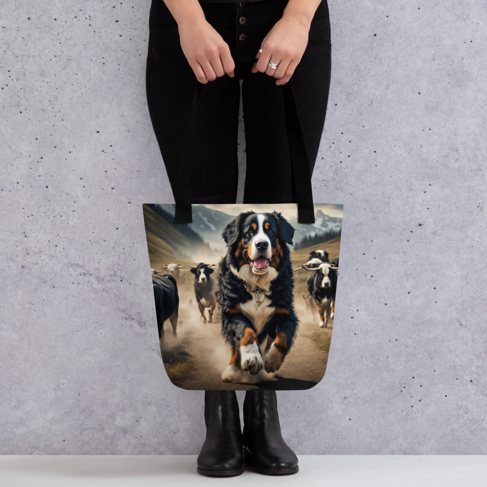 Tote bag-Bernese Mountain Dog V2