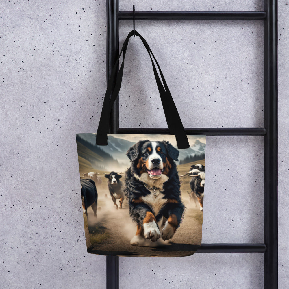 Tote bag-Bernese Mountain Dog V2