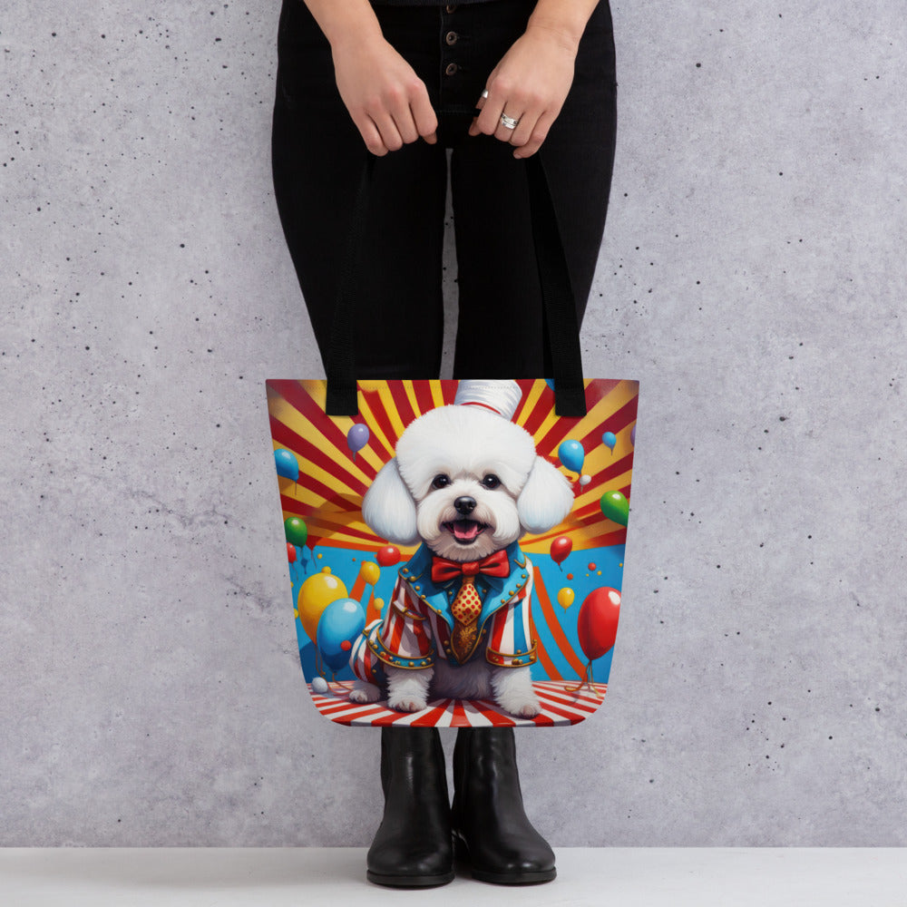 Tote bag-Bichon Frise Dog