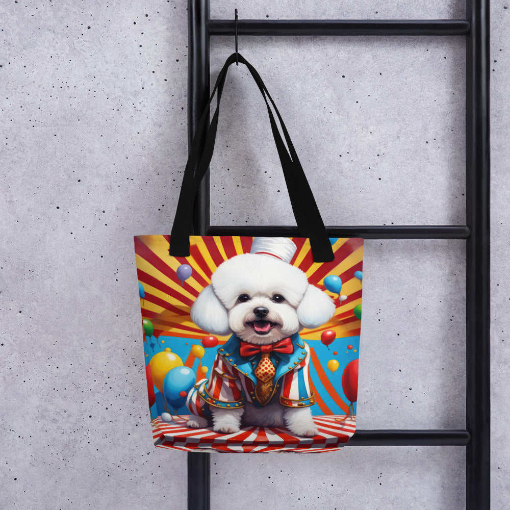 Tote bag-Bichon Frise Dog