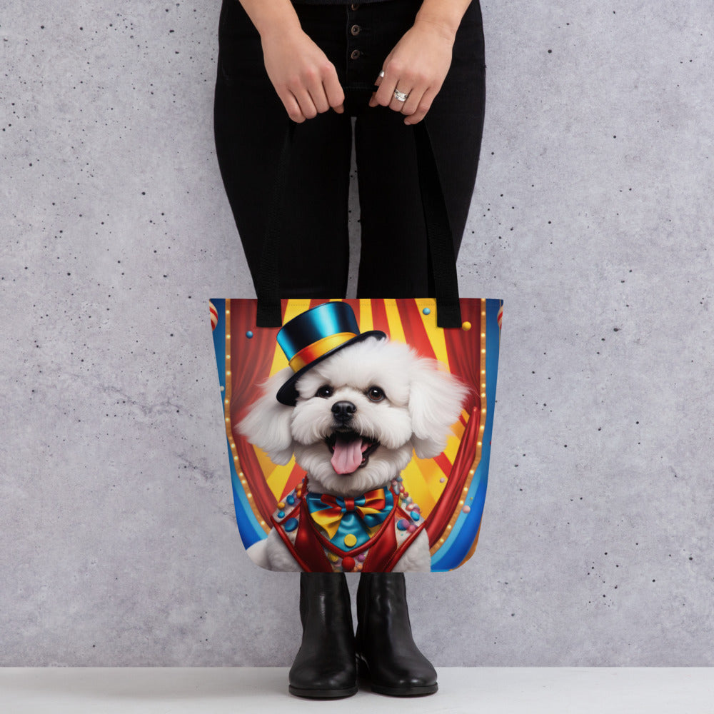 Tote bag-Bichon Frise Dog V5