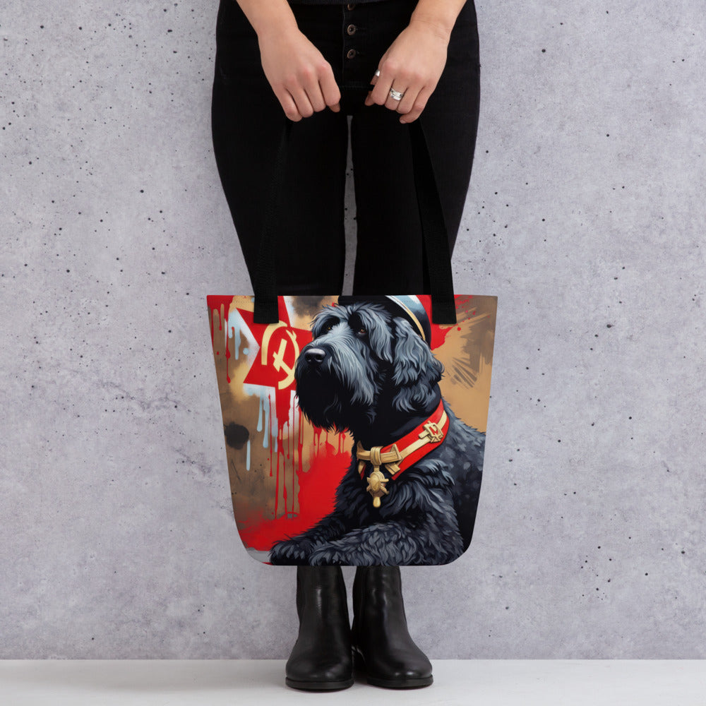 Tote bag-Black Russian Terrier V2