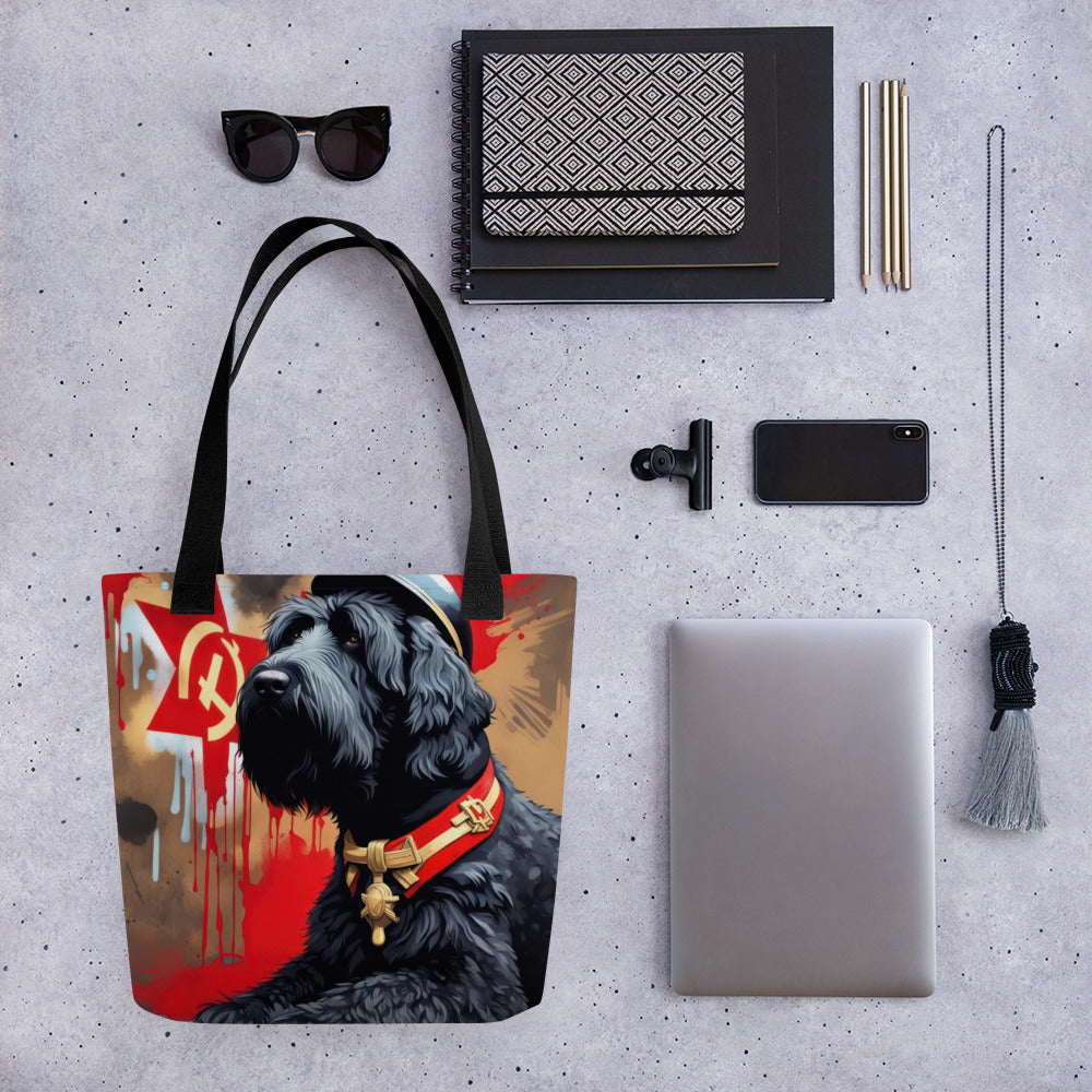 Tote bag-Black Russian Terrier V2