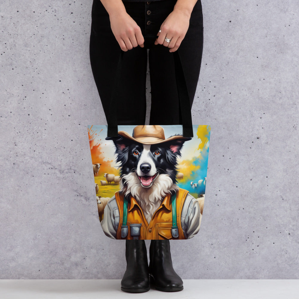 Tote bag-Border Collie