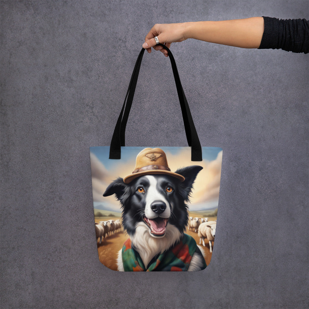 Tote bag-Border Collie V2