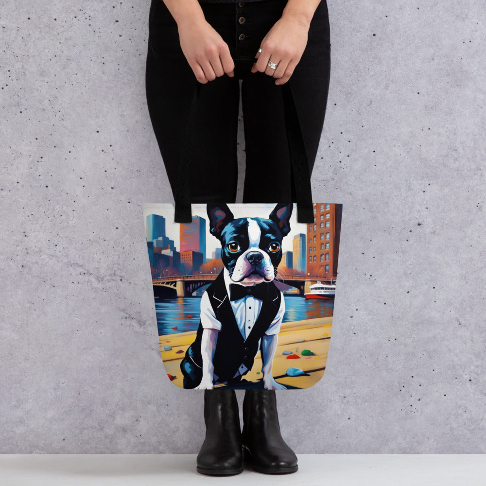 Tote bag-Boston Terrier