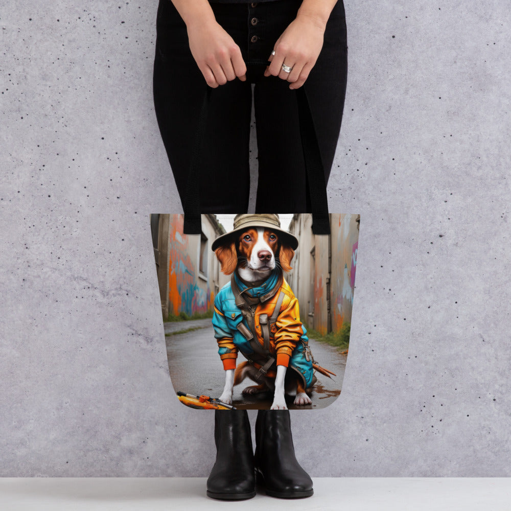 Tote bag-Brittany Dog V2