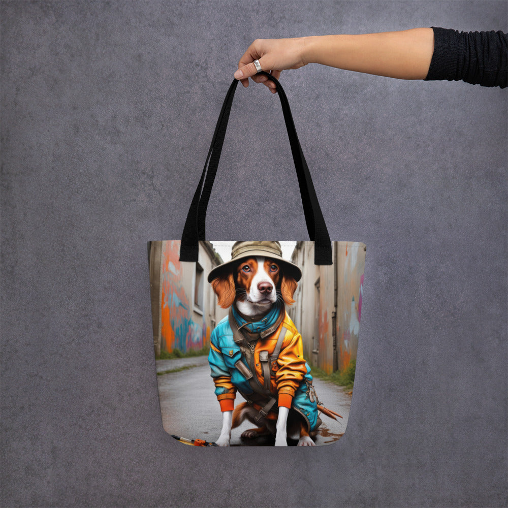 Tote bag-Brittany Dog V2