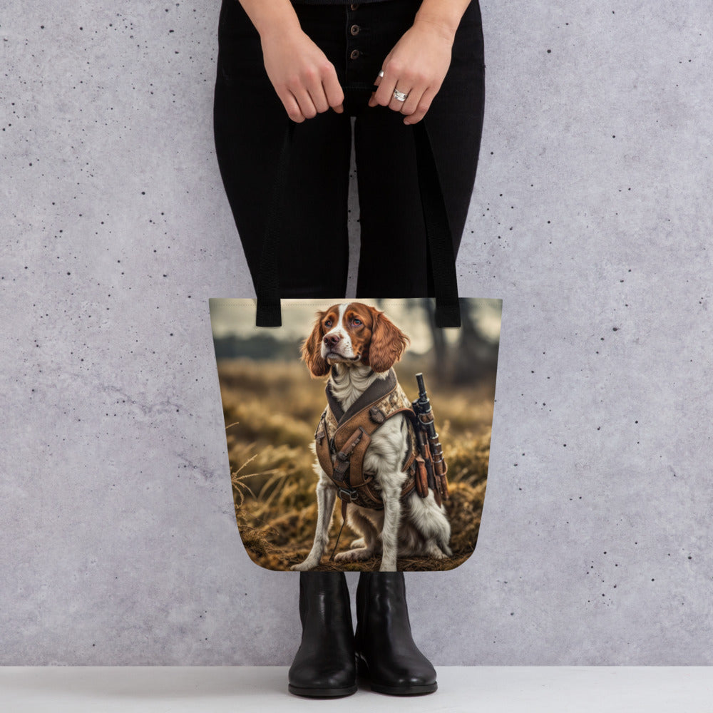 Tote bag-Brittany Dog V2