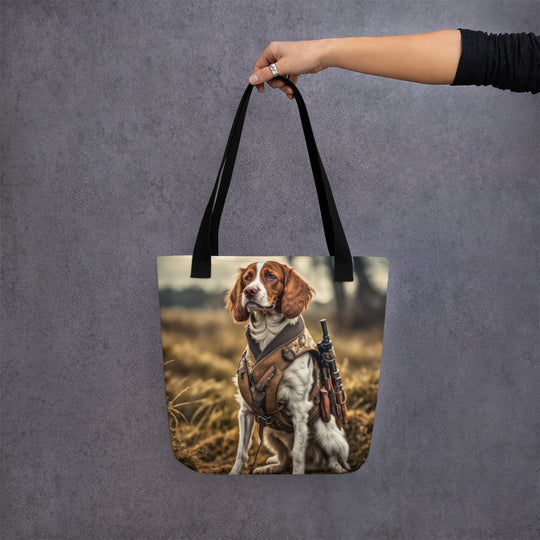 Tote bag-Brittany Dog V2