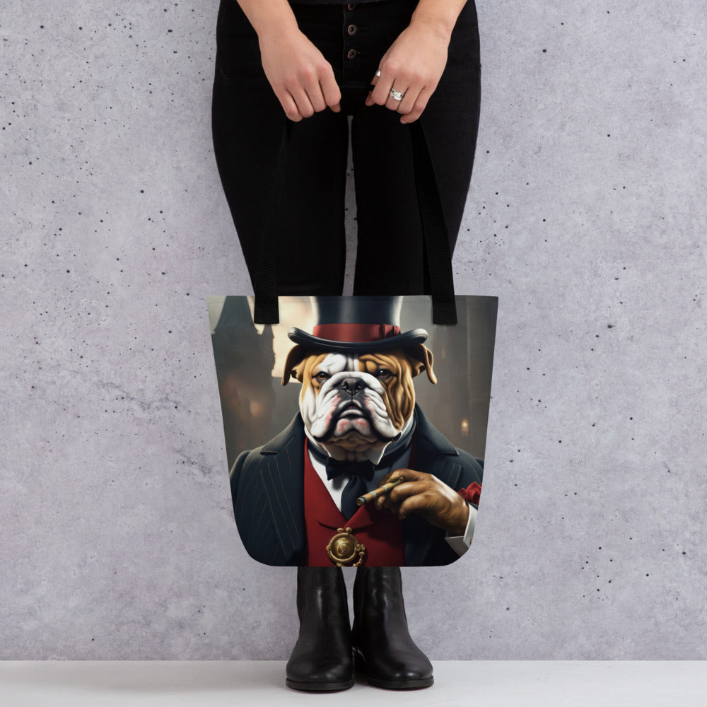 Tote bag-Bulldog V8