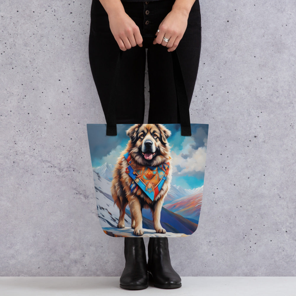 Tote bag-Caucasian Shepherd Dog