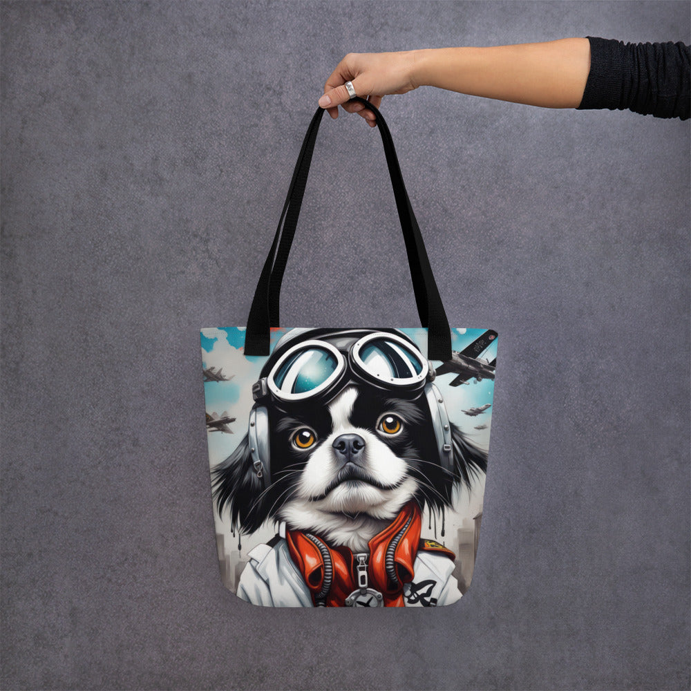 Tote bag-Japanese Chin V8