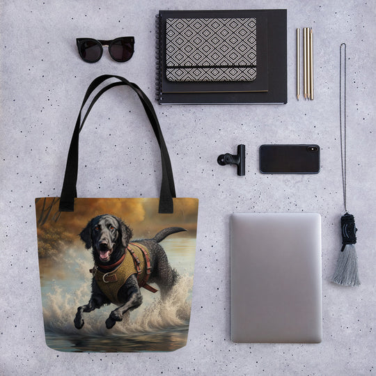 Tote bag-Curly-Coated Retriever