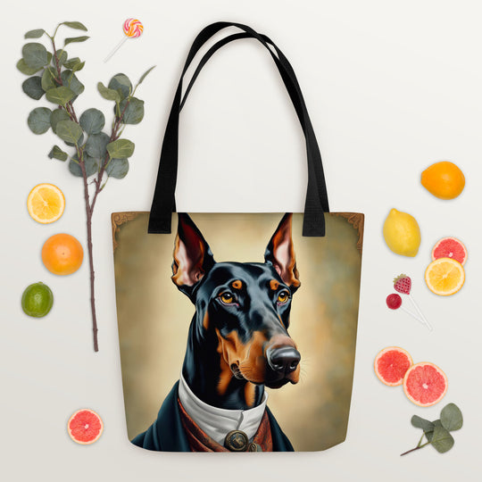 Tote bag-Doberman Pinscher