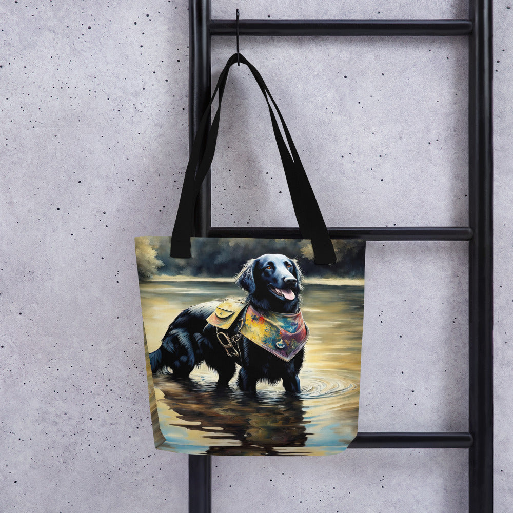 Tote bag-Flat-Coated Retriever V2