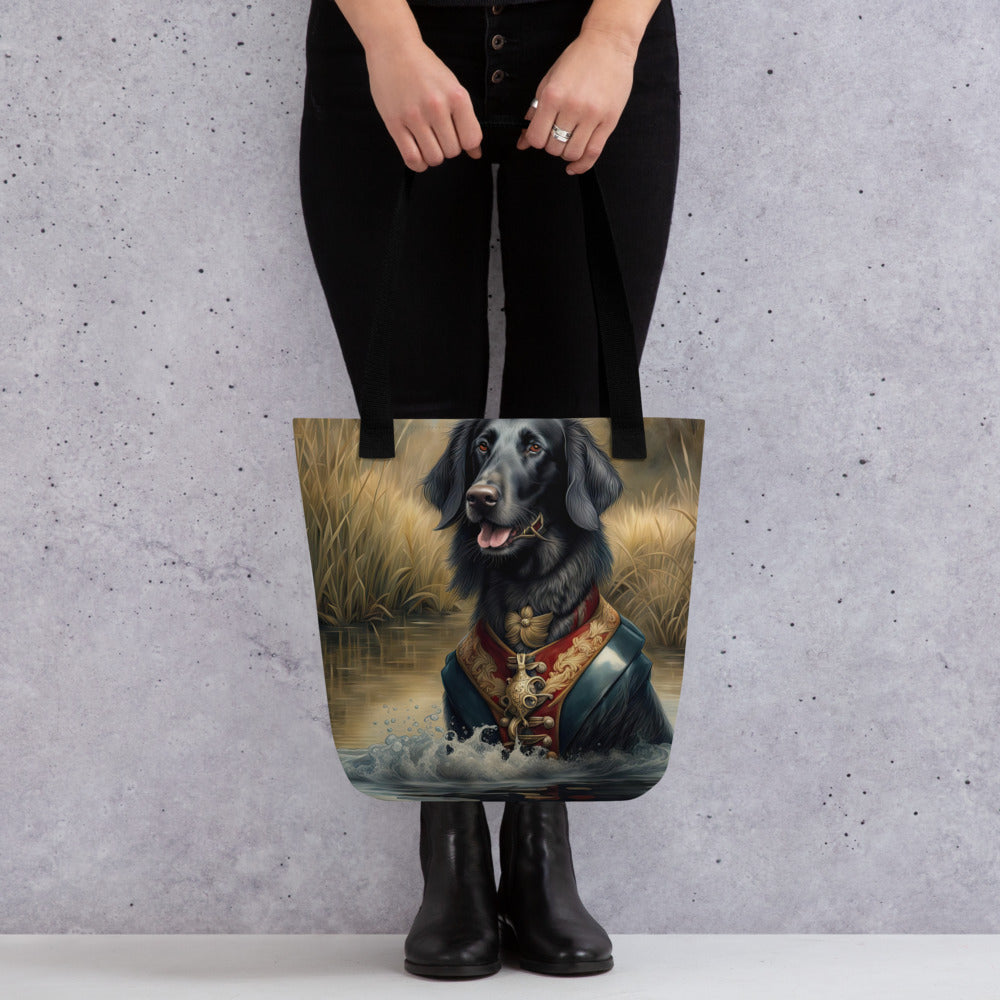 Tote bag-Flat-Coated Retriever V4