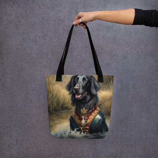 Tote bag-Flat-Coated Retriever V4