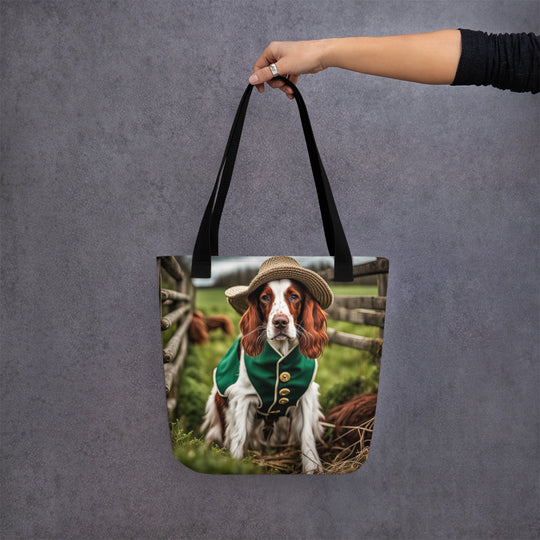 Tote bag-Irish Red and White Setter