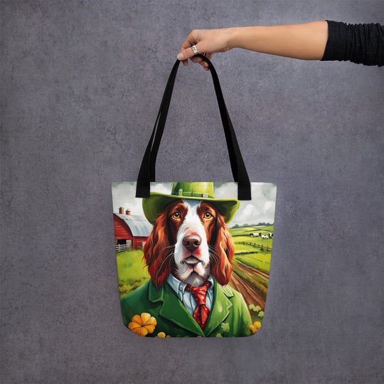 Tote bag-Irish Red and White Setter V2