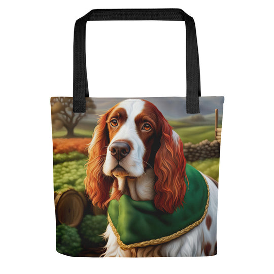 Tote bag-Irish Red and White Setter V3