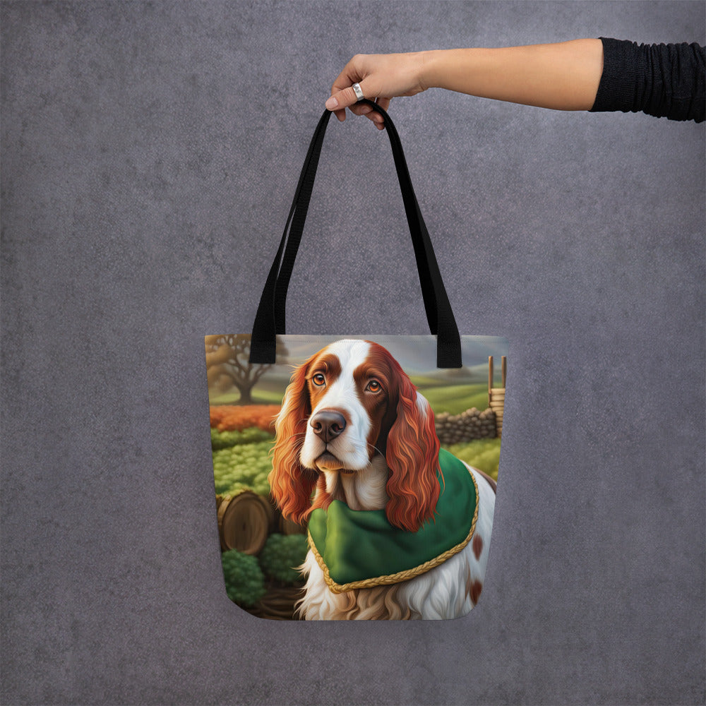 Tote bag-Irish Red and White Setter V3