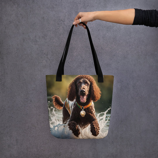 Tote bag-Irish Water Spaniel