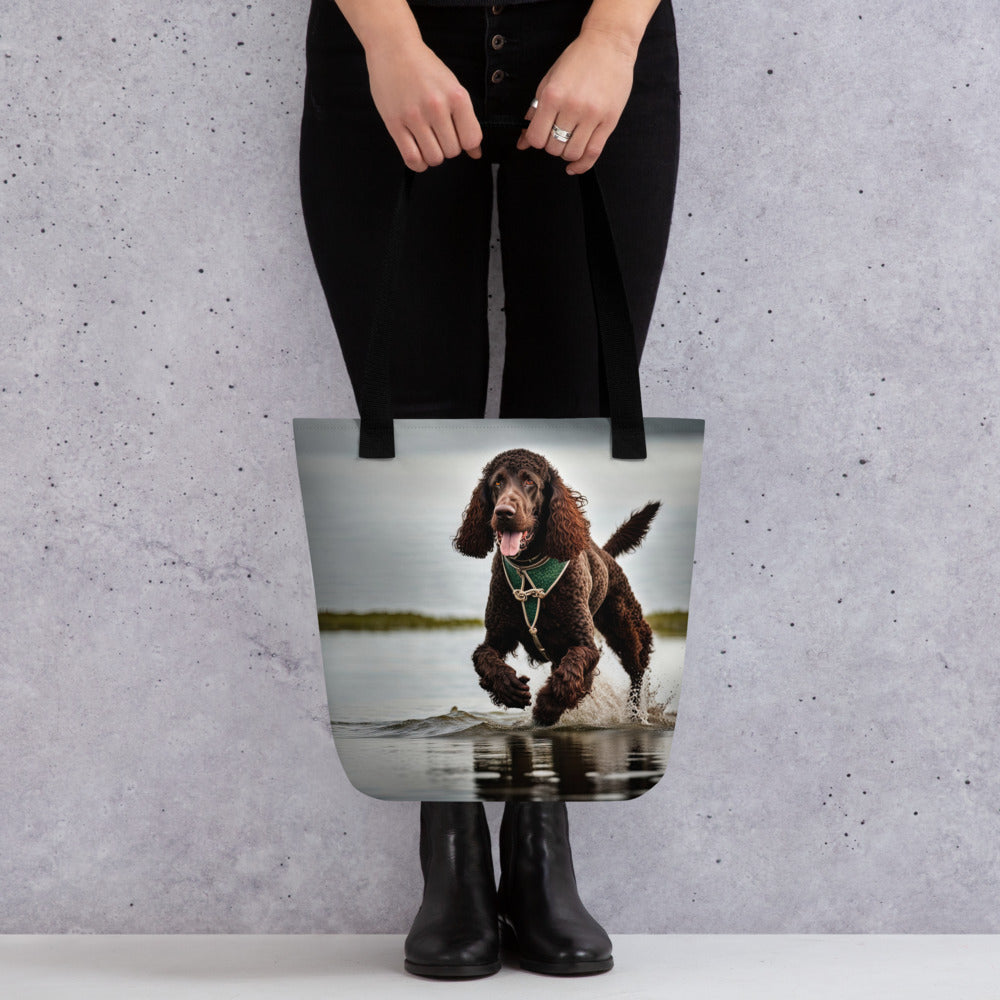 Tote bag-Irish Water Spaniel V3