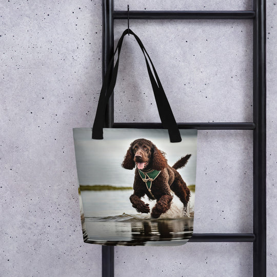 Tote bag-Irish Water Spaniel V3