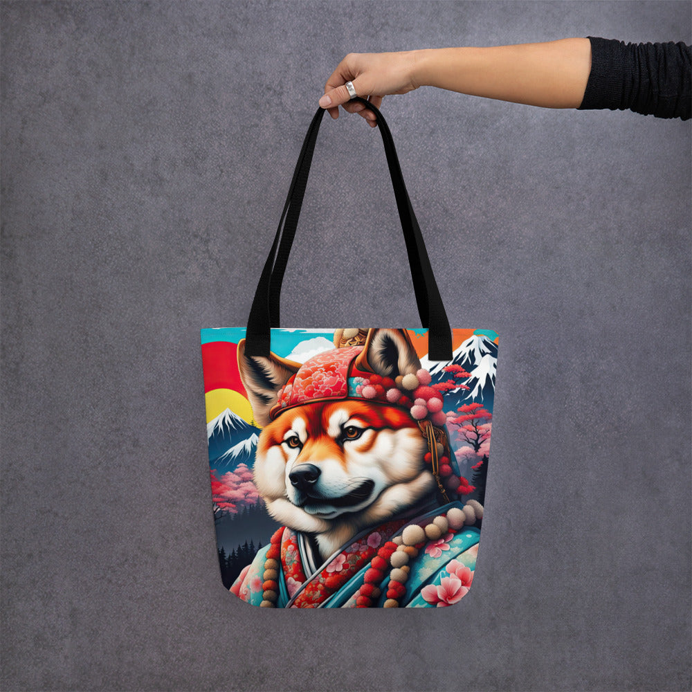 Tote bag-Japanese Akitainu V2