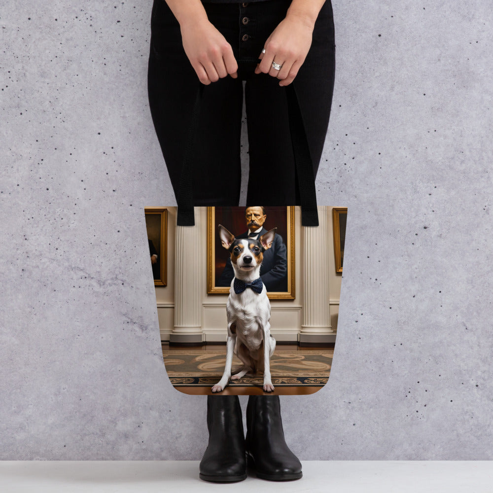 Tote bag-Short-legged Rat Terrier