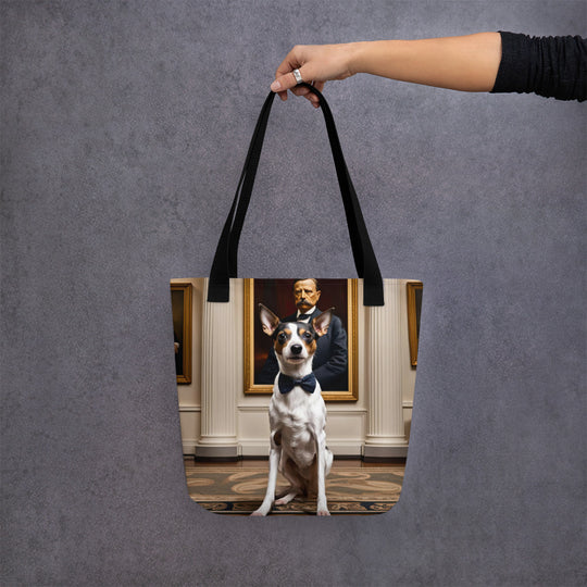 Tote bag-Short-legged Rat Terrier