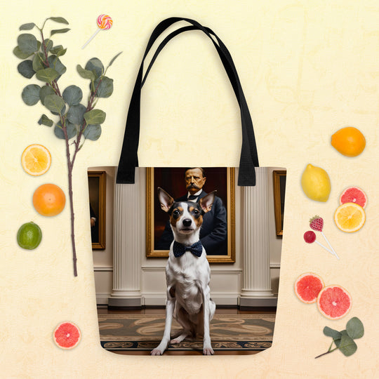 Tote bag-Short-legged Rat Terrier