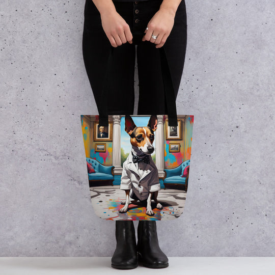 Tote bag-Short-legged Rat Terrier V2