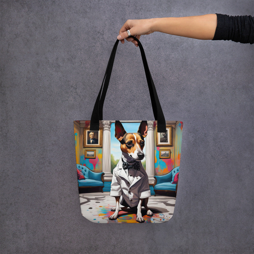 Tote bag-Short-legged Rat Terrier V2