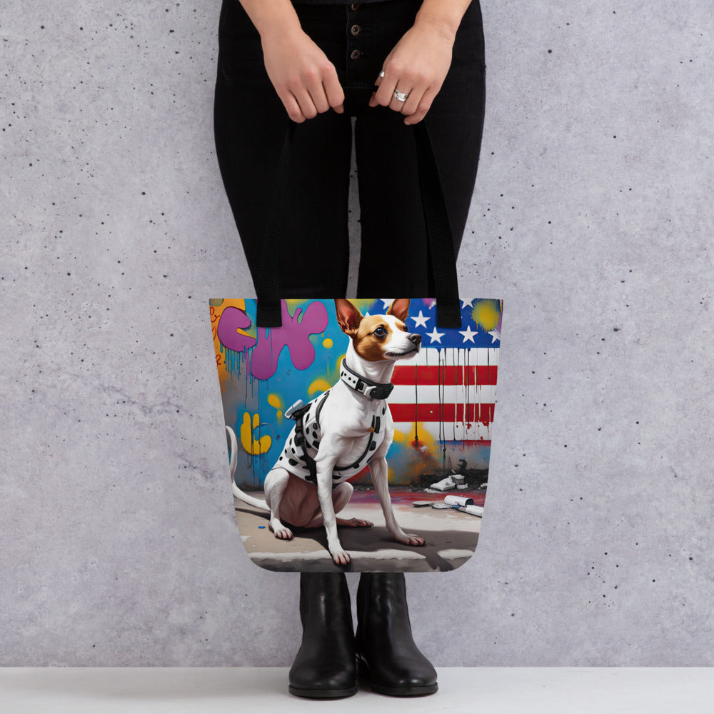 Tote bag-Short-legged Rat Terrier V3