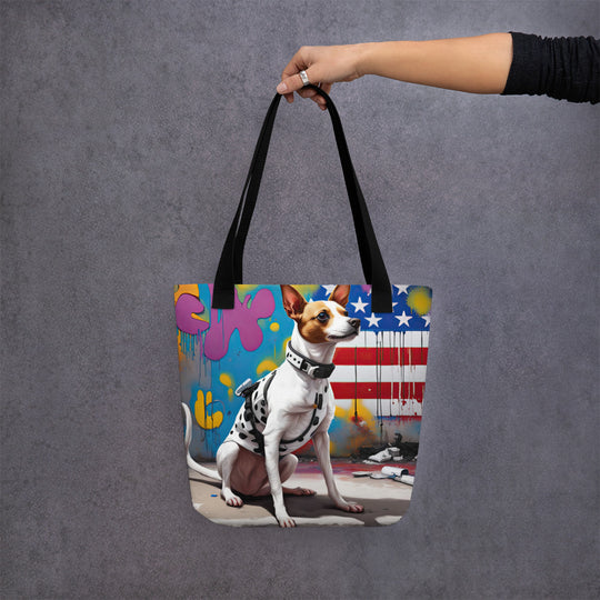 Tote bag-Short-legged Rat Terrier V3